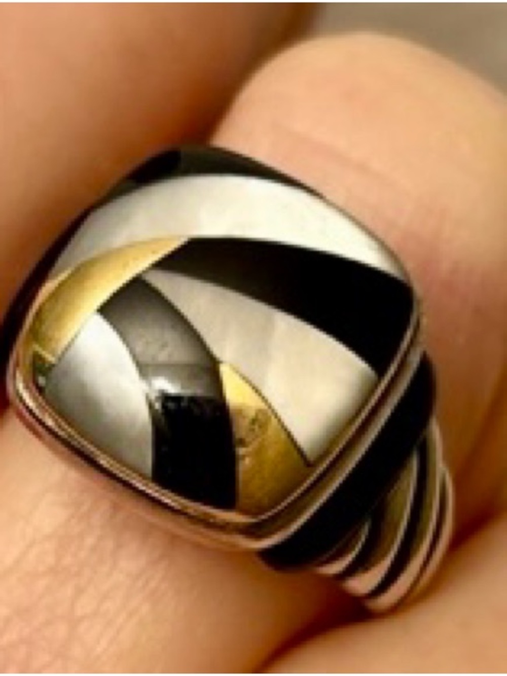 ASCH GROSSBART RING SIZE 6 - Picture 5 of 5